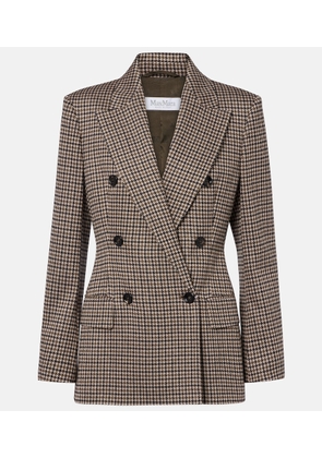 Max Mara Houndstooth double-breasted blazer