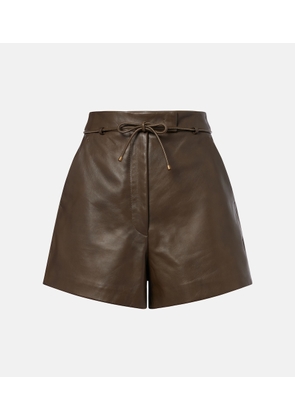 Max Mara Leather shorts