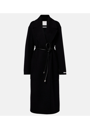 Sportmax Belted oversized virgin wool wrap coat
