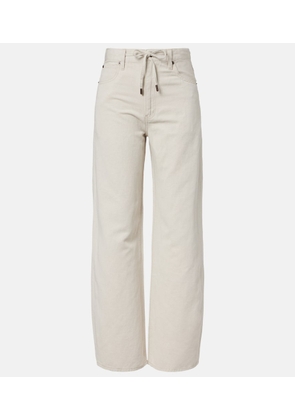 Frame Off Duty Drawstring wide-leg jeans