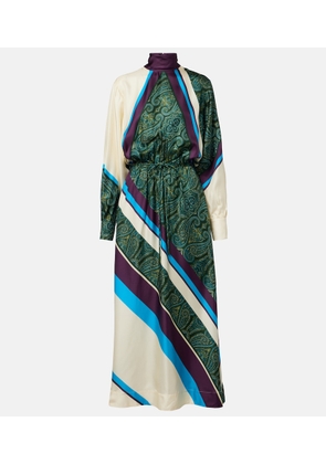Alemais Joni printed silk midi dress