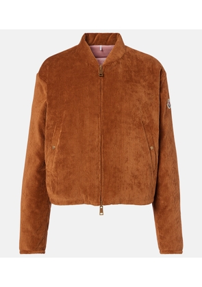 Moncler Blageon corduroy down bomber jacket