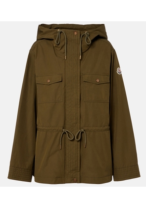 Moncler Serin hooded canvas jacket