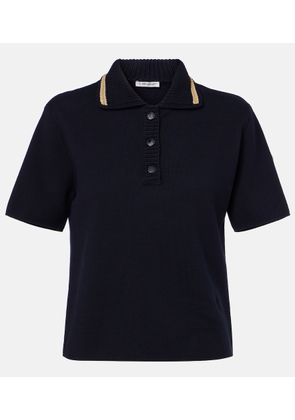Moncler Knitted cotton polo shirt