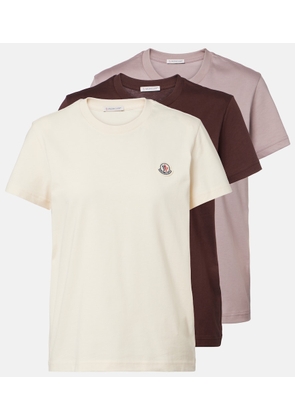 Moncler Set of 3 cotton jersey T-shirts