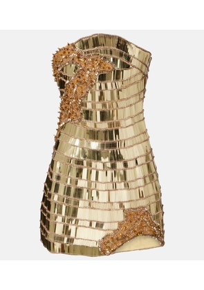Rachel Gilbert Ariel embellished bustier dress