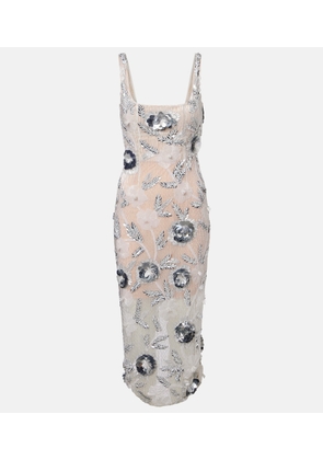 Rachel Gilbert Pierre embellished midi dress
