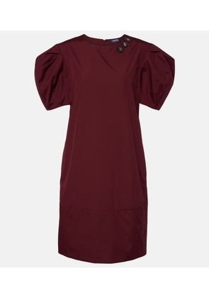 'S Max Mara Puff-sleeve cotton poplin minidress