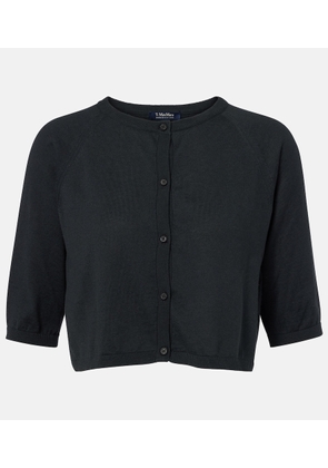 'S Max Mara Cropped cotton, silk and cashmere cardigan