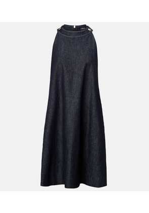 'S Max Mara Halterneck denim minidress