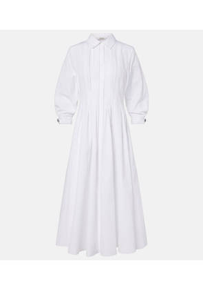'S Max Mara Pleated cotton poplin shirt dress
