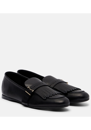 Max Mara Leather lofaers