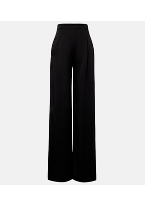 Max Mara Crepe satin wide-leg pants