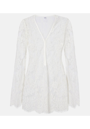 Bananhot Millie lace cotton-blend minidress