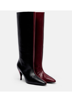 Herbert Levine Two Faced leather knee-high boots