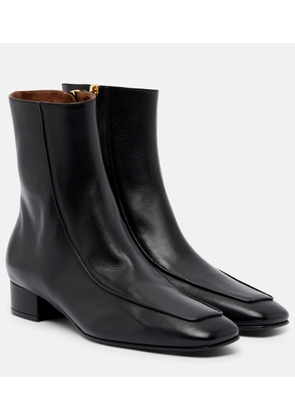 Herbert Levine Shadow Ban leather ankle boots