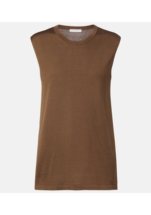 The Row Omima silk top