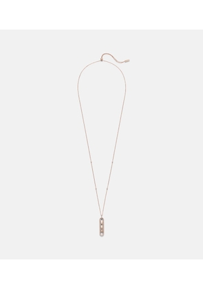 Messika Move 10th 18kt rose gold pendant necklace with diamonds