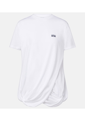 Loewe Double L draped cotton T-shirt