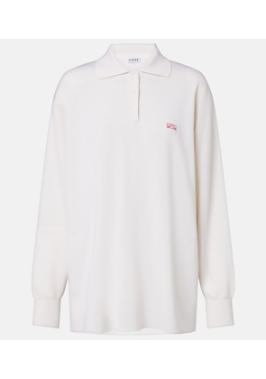 Loewe Double L cashmere blend polo sweater