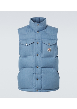 Moncler Ervional denim down vest