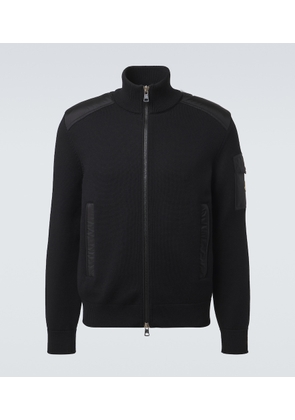 Moncler Tricot down-paneled virgin wool cardigan