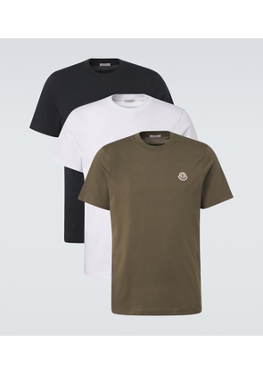 Moncler Set of 3 cotton jersey T-shirts