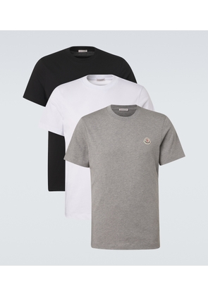 Moncler Set of 3 cotton jersey T-shirts