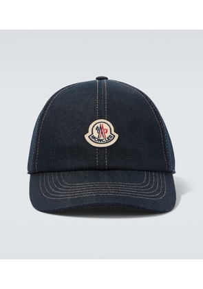 Moncler Logo denim baseball cap