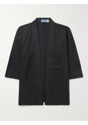 Blue Blue Japan - Haori Shawl-Collar Wool Jacket - Men - Blue - M