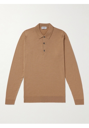 John Smedley - Belper Slim-Fit Merino Wool Polo Shirt - Men - Neutrals - S