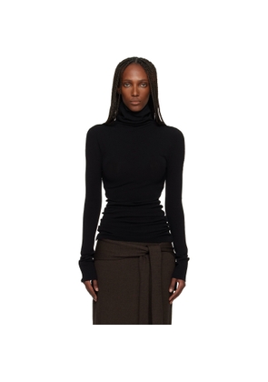 ISSEY MIYAKE Black October Cotton Baguette Turtleneck