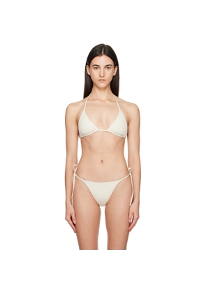Belle Anna Off-White Estelle Bikini Top
