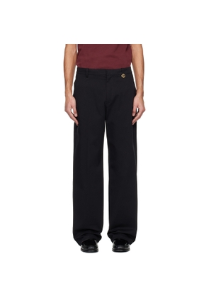 Casablanca Black Cotton Chino Trousers