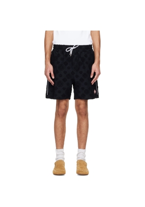 Casablanca Black Towelling Monogram Shorts