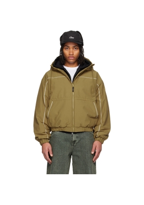 Dime Khaki Quilted Ripstop Puffer Jacket