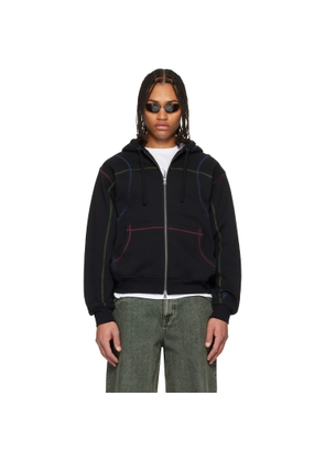 Dime Black Court Zip Hoodie