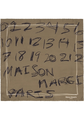 Maison Margiela Khaki Foulard Scarf