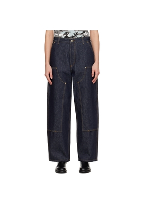 Carhartt Work In Progress Blue Denim Brandon Double Knee Jeans