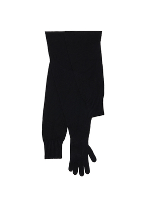 ISSEY MIYAKE Black November Sleeves Collection Stole Scarf