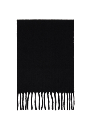 ISSEY MIYAKE Black Baby Alpaca Stole Scarf