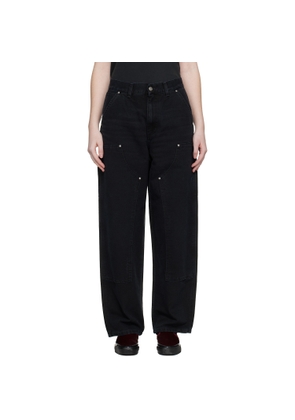 Carhartt Work In Progress Black Brandon Double Knee Trousers