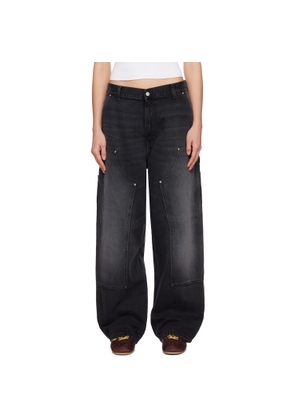 Carhartt Work In Progress Black Brandon Double Knee Jeans