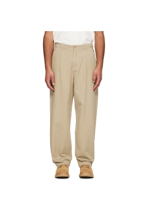 Dime Taupe Baggy Chino Trousers