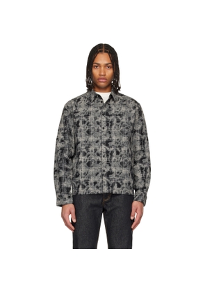 Dime Black Plaid Flannel Shirt