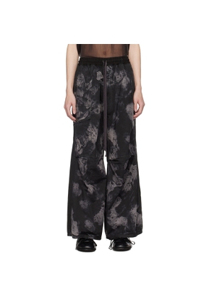 NICOLAS ANDREAS TARALIS Black Printed Trousers
