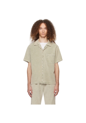 Les Tien Khaki Buttoned Shirt