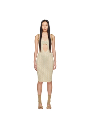 Isa Boulder SSENSE Exclusive Beige Cactus Minidress