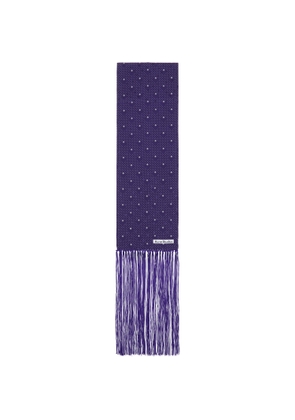 Acne Studios Purple Silk Scarf