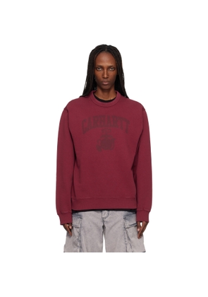 Carhartt Work In Progress Red Faded Pond Corps Sweatshirt
